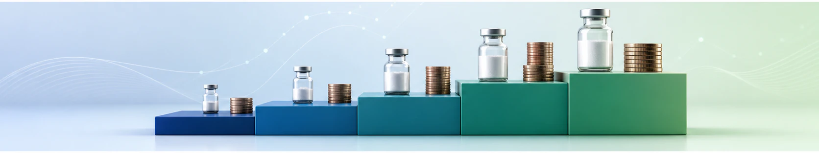 Cheapest tirzepatide dosage desk with calculator, vials, and access route planning