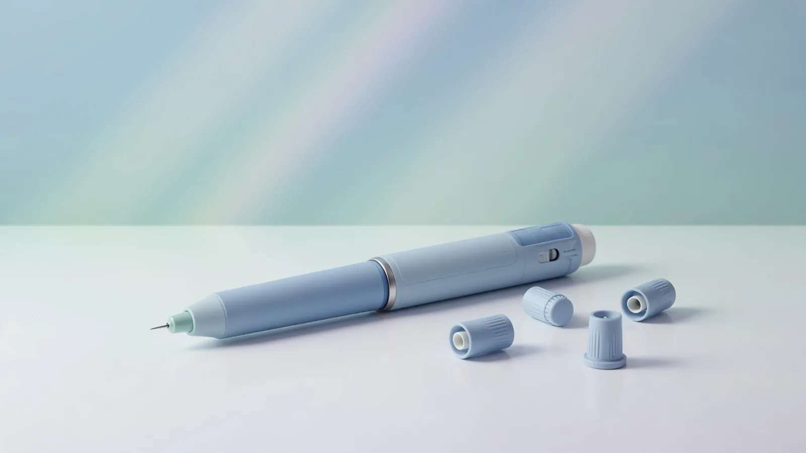 Victoza liraglutide pen dose selector showing the 0.6 mg, 1.2 mg and 1.8 mg daily dose settings