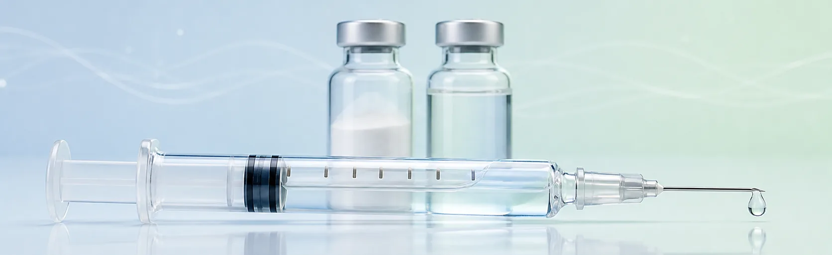 Weight loss injection dose measurement with an insulin syringe drawn from a reconstituted vial
